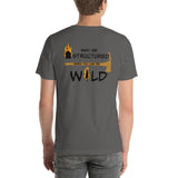Fire Brand Gear unisex tee shirt in asphalt (M-4XL) Be Wild! (Structure fire vs. Wild Fire) 